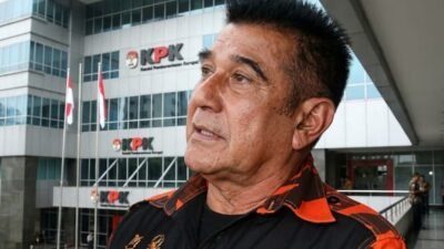 "KPK memeriksa Ketua Umum Pemuda Pancasila, Japto Soerjosoemarno, terkait dugaan penerimaan jatah bulanan pengamanan tambang batu bara di Kalimantan Timur. "