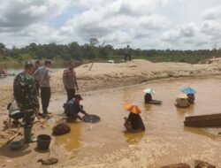 Forkompimcam Bika Tertibkan Tambang Emas Ilegal di Kapuas Hulu