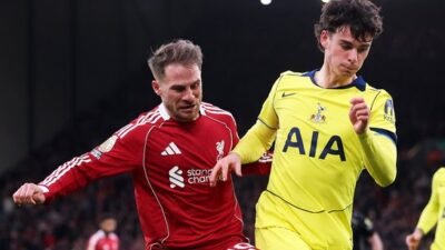 Hasil Liverpool vs Tottenham Skor 1-1