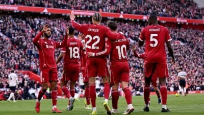 Liverpool Gilas West Ham 5-2, Tembus 5 Besar Liga Inggris