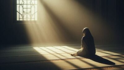 Ilustrasi - Iktikaf pada akhir Ramadan menawarkan momen tepat bagi jemaah untuk melakukan detoks digital alami dan melepaskan diri dari kecanduan gawai. (Dok. Ist)