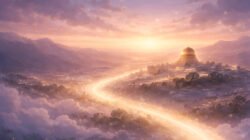 Ilustrasi - Refleksi spiritual dari Surah Al-Isra tentang pentingnya tauhid, ilmu, dan akhlak dalam membangun peradaban manusia yang kokoh di era modern. (Dok: Gusti Hardiansyah)