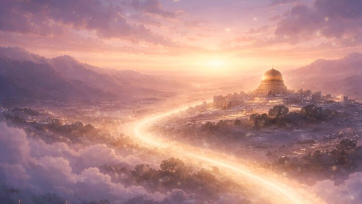 Ilustrasi - Refleksi spiritual dari Surah Al-Isra tentang pentingnya tauhid, ilmu, dan akhlak dalam membangun peradaban manusia yang kokoh di era modern. (Dok: Gusti Hardiansyah)