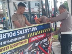 Pertegas Program Pemda, Polres Kubu Raya Gencarkan Kampanye Zero Knalpot Brong