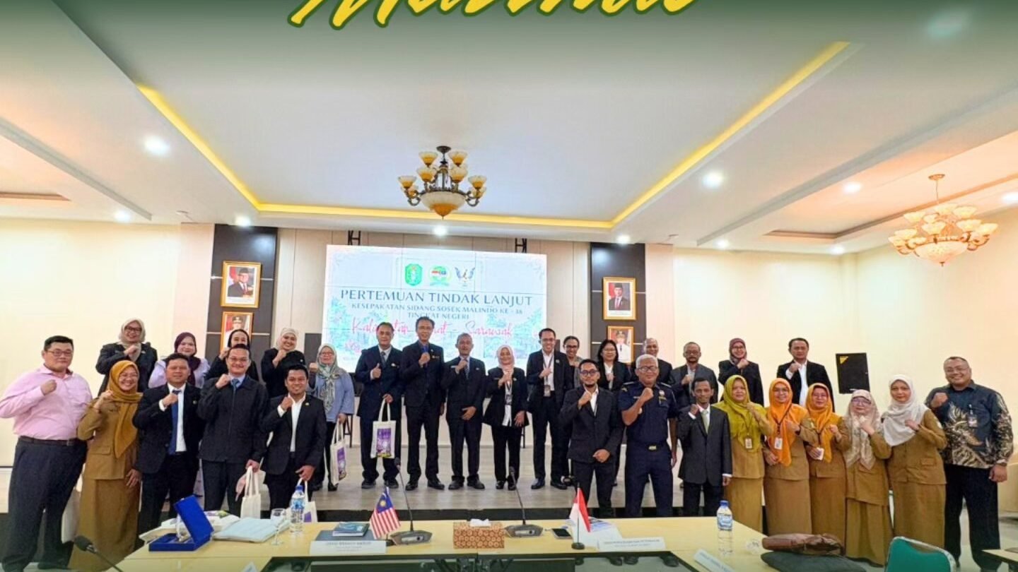 Foto bersama delegasi Karantina Kalimantan Barat dan perwakilan M-FICORD Sarawak usai pertemuan tindak lanjut Sosek Malindo di Pontianak. (Dok. HO/Faktakalbar.id)