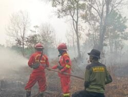 Karhutla di Kubu Raya Meluas, Petugas Berjibaku Lawan Api dan Dehidrasi Saat Puasa