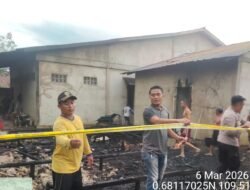 Kebakaran Rumah di Landak Kerugian Capai Rp 100 Juta, Polsek Menyuke Olah TKP