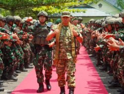 Pastikan Prajurit Prima, Pangdam XII/Tanjungpura Cek Kesiapan Operasi Yonif 645/Gardatama Yuda di Sambas