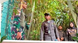 Petugas berseragam dinas karantina dan pakaian loreng TNI tampak memeriksa area pagar kawat dan jalur tikus untuk mencegah masuknya komoditas ilegal pasca Idulfitri. (Dok. HO/Faktakalbar.id)
