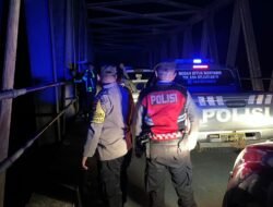 Rawan Aksi Pencurian, Polisi Sisir Area Jembatan Melawi II Usai Besi Pengaman Hilang