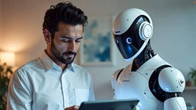 Ilustrasi - Riset terbaru Anthropic mengungkap daftar 10 profesi bergaji tinggi yang paling rawan tergantikan oleh kecerdasan buatan. Cek pekerjaan Anda sekarang! (Dok. Ist)