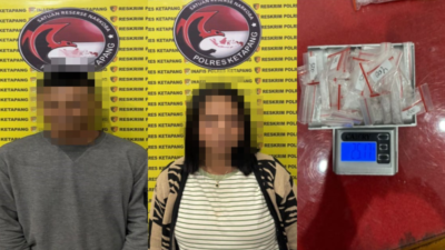 Polres Ketapang menangkap seorang ibu rumah tangga dan teman prianya terkait kasus peredaran sabu di Ketapang. Polisi menyita 25,17 gram sabu dan pil ekstasi.