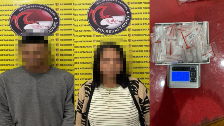 Polres Ketapang menangkap seorang ibu rumah tangga dan teman prianya terkait kasus peredaran sabu di Ketapang. Polisi menyita 25,17 gram sabu dan pil ekstasi.