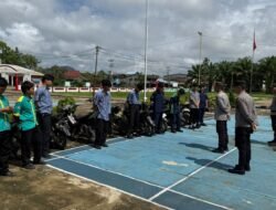 Polsek Meliau Gelar Penertiban Knalpot Brong di Sekolah, 10 Motor Pelajar Terjaring Razia