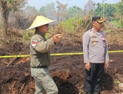 Pasang Garis Polisi di 9 Titik, Polres Kubu Raya Segel Lahan Karhutla di Sungai Raya Dalam