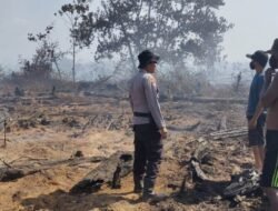Cek Lahan Terbakar di Sanggau, Kapolsek Tayan Hilir: Pencegahan Karhutla Lebih Penting dari Penindakan