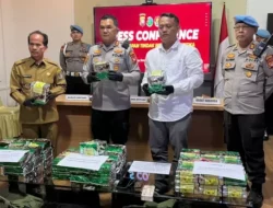 Gagalkan Pengiriman Narkotika dari Badau, Polres Sintang Sita 59,85 Kilogram Sabu