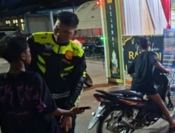 Resahkan Warga, 8 Motor Terjaring Razia Knalpot Brong dan Antisipasi Balap Liar di Putussibau
