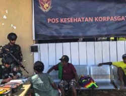 Satgas Yon Parako 466 Pasgat Gelar Pengobatan Gratis di Boven Digoel