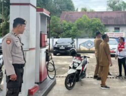 Cegah Kelangkaan, Polsek Putussibau Utara dan Pertamina Sidak Distribusi BBM Subsidi