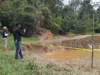 Polisi Olah TKP Longsor Tambang Emas di Desa Bugang yang Tewaskan Tujuh Penambang