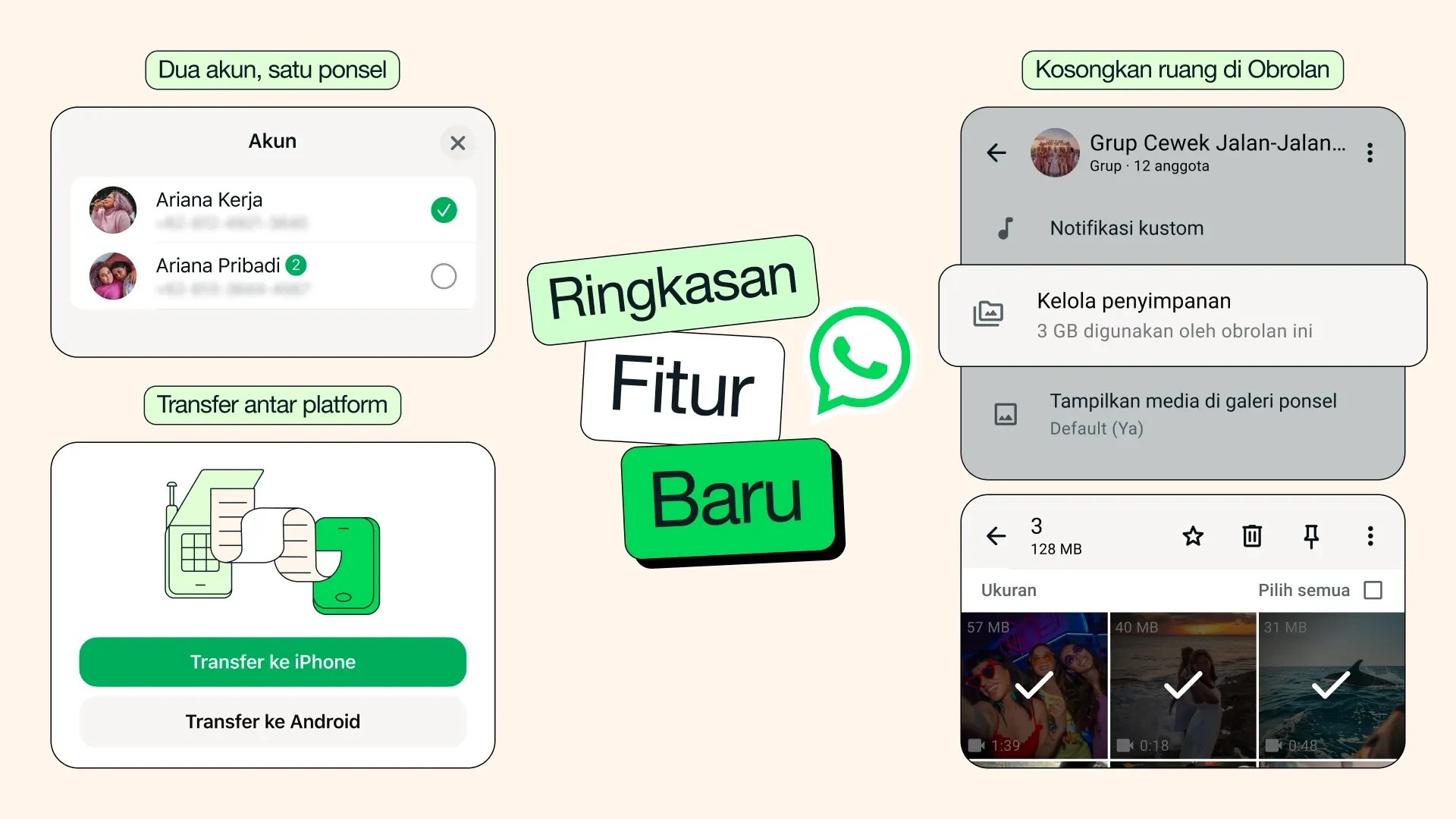 Fitur Baru WhatsApp: 2 Akun di iPhone & Meta AI