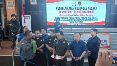 Kejati Kalbar selamatkan Rp115 miliar terkait dugaan korupsi tambang bauksit di Kalbar periode 2017-2023.