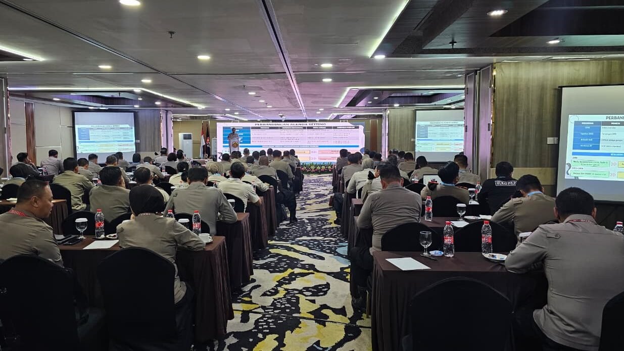 Rapat Kerja Teknis Humas Polri Tahun 2026 di Jakarta.