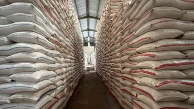 "Merespons ancaman krisis pangan akibat ketegangan geopolitik, Cadangan Beras Pemerintah (CBP) di Perum Bulog mencatatkan rekor tertinggi mencapai 4,7 juta ton."