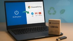 Ilustrasi - Google rilis ChromeOS Flex USB Kit seharga Rp50 ribuan untuk menghidupkan kembali laptop tua. Simak cara instalasi mudah dan kelebihannya secara aktif di sini. (Dok. Ist)