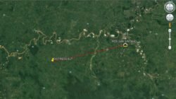 Lokasi perbukitan di wilayah Kecamatan Nanga Taman yang menjadi titik koordinat terakhir sebelum helikopter korporasi PK-CFX dilaporkan hilang kontak.