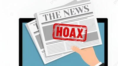 Ilustrasi - Pelajari cara mengenali ciri hoaks dan berita palsu di internet. Gunakan panduan literasi digital ini untuk memverifikasi informasi sebelum membagikannya. (Dok: pngtree)