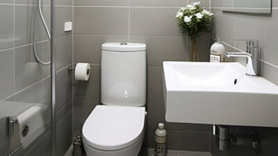 Ilustrasi - Temukan cara membersihkan kamar mandi secara tuntas dan mudah dari kerak membandel. Simak tips praktis menggunakan bahan alami agar toilet Anda bebas kuman. (Dok. Ist)