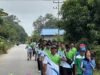 Sambut HUT ke-62, Bank Kalbar Cabang Semitau Gelar Jalan Sehat