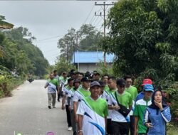 Sambut HUT ke-62, Bank Kalbar Cabang Semitau Gelar Jalan Sehat