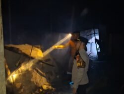 Empat Kontrakan di Kuala Belian Hangus Terbakar, Kerugian Ditaksir Capai Rp30 Juta