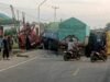 Kecelakaan Beruntun Libatkan 5 Truk di Mempawah Hilir