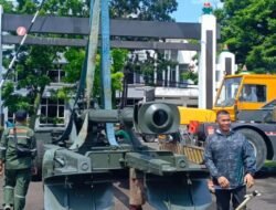 Pemasangan Meriam FH 2000 di Seskoad: Wujud Penguatan Sarana Pembelajaran TNI