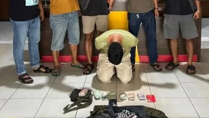 Terduga pelaku pencurian dengan kekerasan yang berhasil diamankan oleh jajaran kepolisian Polres Sambas. (Dok. Ist)