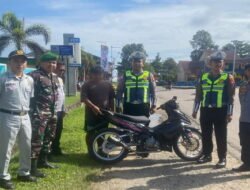 Sasar Knalpot Brong, Tim Gabungan Gelar Penertiban Lalu Lintas di Sekadau