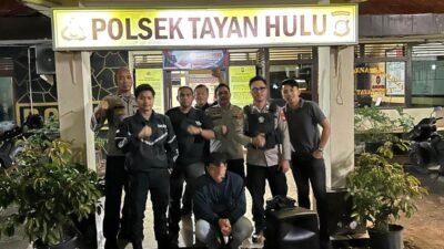 "Polsek Tayan Hulu bekuk pelaku pencurian sound system Gereja Santo Yosep dalam 24 jam. Hasil curian diduga digunakan untuk narkoba dan judi online."
