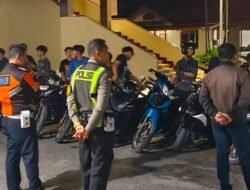 Tim Gabungan Gelar Razia Balap Liar di Sambas, Puluhan Motor Knalpot Brong Diamankan