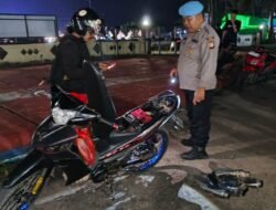 Polsek Kembayan Sita Belasan Knalpot Brong Dalam Razia Penertiban Kendaraan