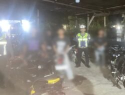 Respons Keluhan Bising Warga, Satlantas Polres Sekadau Tertibkan Belasan Motor Knalpot Brong