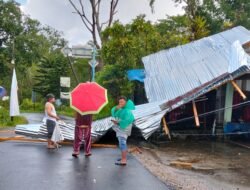 Angin Kencang Terjang Dairi BNPB Catat Belasan Rumah Rusak di Desa Bintang Mersada