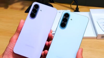 Ilustrasi - Samsung Galaxy A37 5G hadir dengan boks super tipis. Cari tahu apa saja yang hilang dari kotak penjualannya dan intip desain elegan Awesome Graygreen. (Dok. Ist)