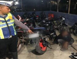 Satlantas Polres Sekadau Amankan 12 Motor dalam Razia Knalpot Brong