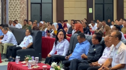 Wakil Bupati Sanggau, Susana Herpena, saat menghadiri rapat pengarahan dan evaluasi pelaksanaan pemenuhan gizi masyarakat bersama satuan tugas gabungan di Sintang, Rabu (1/4/2026).