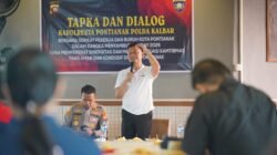 Wali Kota Pontianak, Edi Rusdi Kamtono, memberikan sambutan dalam acara Tatap Muka (Tapka) dan Dialog bersama Kapolresta Pontianak dan perwakilan Serikat Pekerja menjelang peringatan Hari Buruh Internasional 2026. (Dok. HO/Faktakalbar.id)