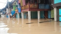 Kondisi permukiman warga di Kabupaten Musi Rawas Utara yang terendam genangan air menyusul hujan dengan intensitas lebat.
